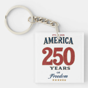 Porte-clefs 250e anniversaire de la liberté américaine 1776 Cé