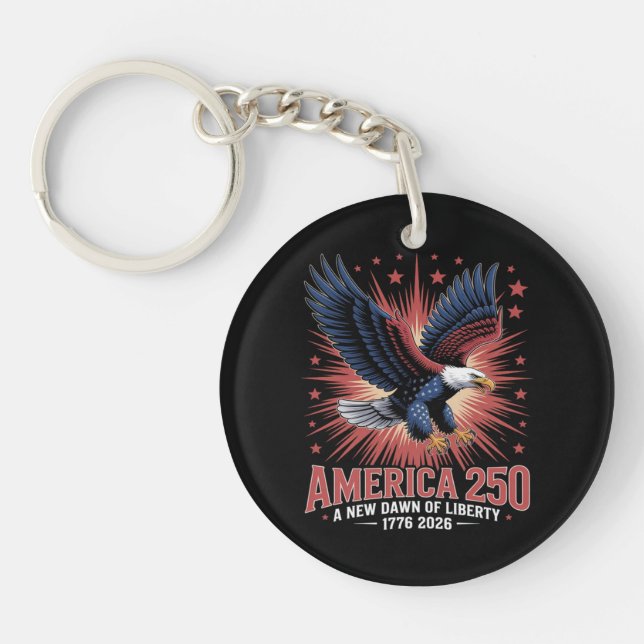 Porte-clefs 250e anniversaire de l'Amérique (Devant)