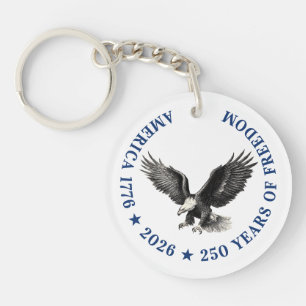 Porte-clefs 250e anniversaire États-Unis 2026 Pygargue à tête