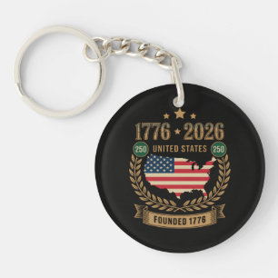 Porte-clefs 250e anniversaire États-Unis d'Amérique 250 USA