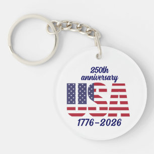 Porte-clefs 250e anniversaire Semiquincentennial des États-Uni