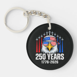 Porte-clefs 250e anniversaire USA aigle patriotique 250e 