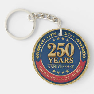 Porte-clefs 250e anniversaire USA patriotique   1776–2026