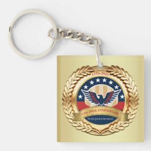 Porte-clefs 250e anniversaire USA patriotique   1776–2026