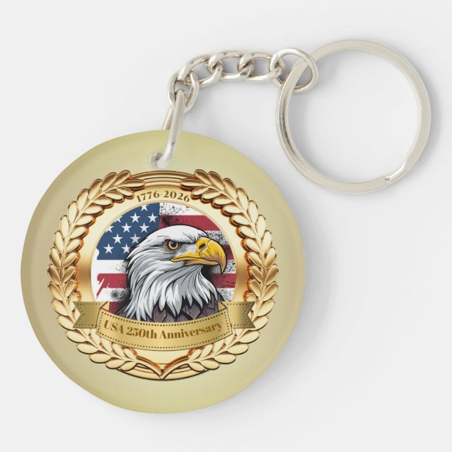 Porte-clefs 250th Anniversary USA Patriotic | 1776–2026 (Dos)