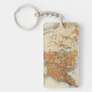 Porte-clefs 25 densités d'augmentation de la population, USA,