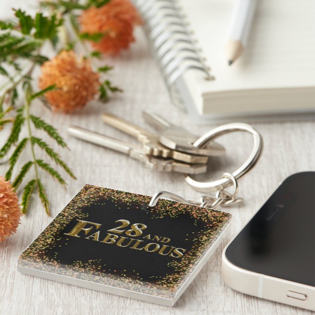 Porte-clefs 28e anniversaire  (Devant Droit)