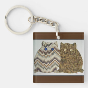 Porte-clefs 2 Fat Cats #1