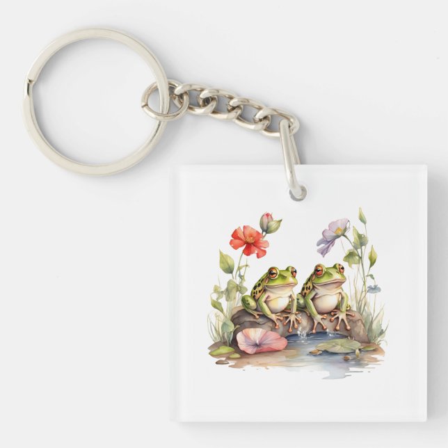 Porte-clefs 2 Grenouilles (Devant)