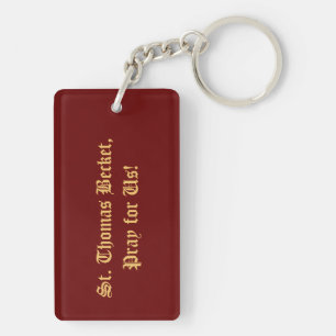 Porte-clefs 2s St Thomas Becket avec épée (M 33; Colorisée)