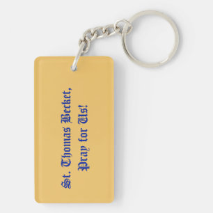Porte-clefs 2s St Thomas Becket avec épée (M 33; Colorisée)