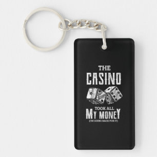 Porte-clefs 42.drôle Le casino a pris tout mon argent Poker G