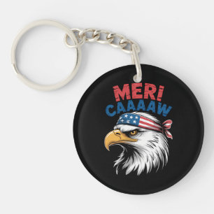 Porte-clefs 4 juillet Aigle Liberté Patriotique