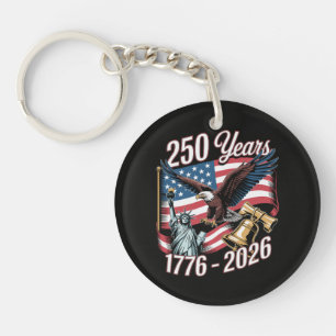 Porte-clefs 4 juillet Amérique États-Unis Aigle patriotique