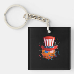 Porte-clefs 4 juillet Drôle Pour Les Amateurs De Basketball