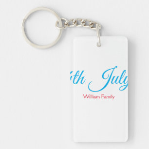 Porte-clefs 4 juillet jour de l'indépendance ajouter nom texte