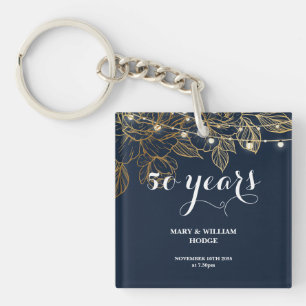 Porte-clefs "50 ans de toujours : un anniversaire à retenir"