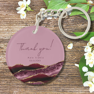 Porte-clefs 50 ans et Fabuleux Rose Bourgogne Merci