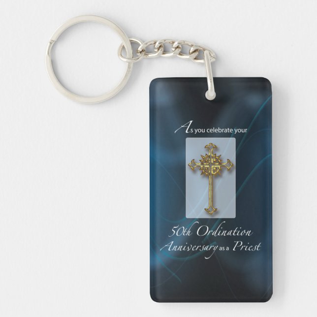 Porte-clefs 50e anniversaire de l'ordination du prêtre (Devant)