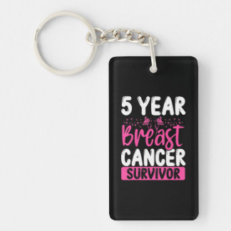 Porte-clefs 5 ans Cancer Survivant Sensibilisation au cancer d