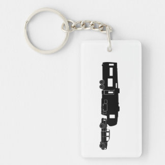 Porte-clefs 5ème Silhouette de la roue rv sur le porte - clé