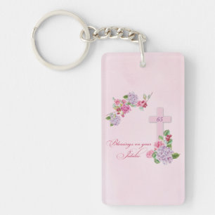 Porte-clefs 65e anniversaire de la vie religieuse Nonne cathol