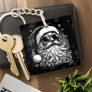 Porte-clefs 67 Meme Drôle de Père Noël dit Six Sept Noël