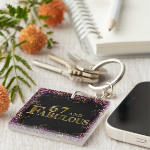 Porte-clefs 67e anniversaire