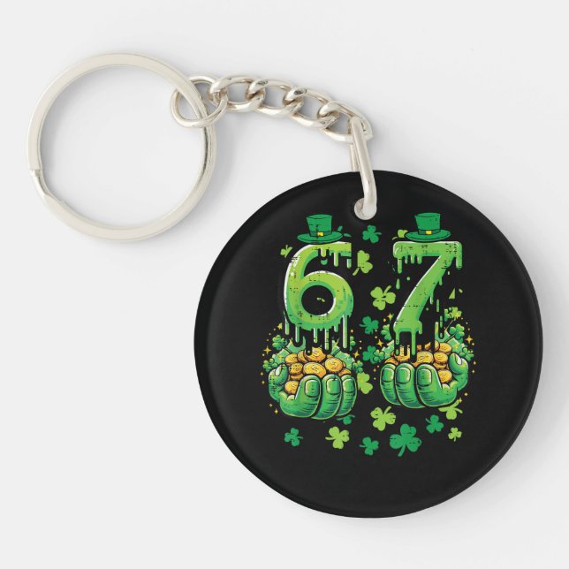 Porte-clefs 6 7 Jour de la Saint-Patrick (Devant)