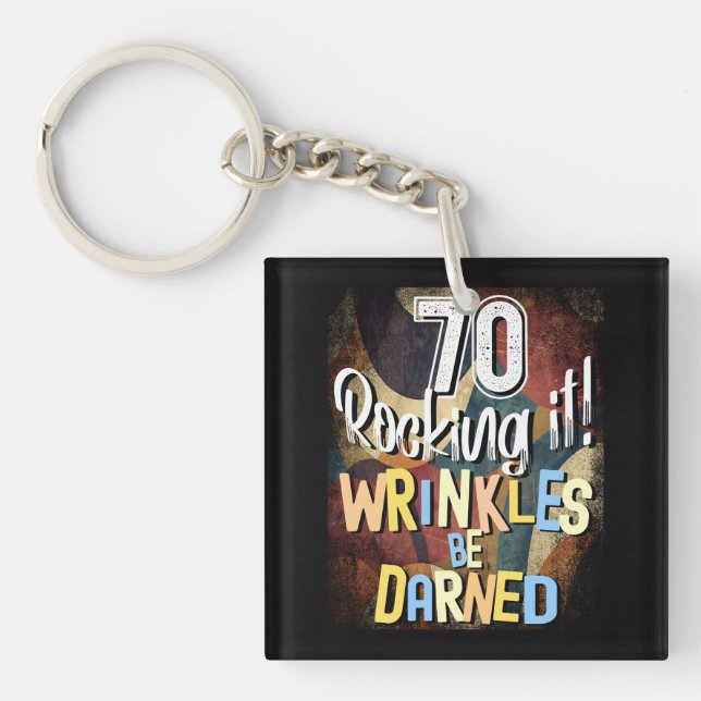 Porte-clefs 70 En Frappe ! Bronzés être obsédé, Jalon 70e (Devant)