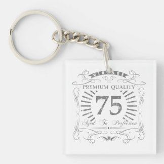 Porte-clefs 75e anniversaire Gag cadeau