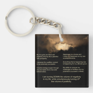 Porte-clefs 7 Affirmations quotidiennes - Arrière - plan de l'