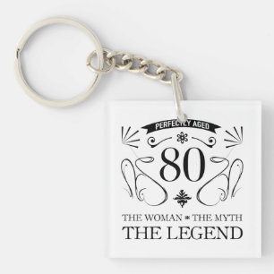 Porte-clefs 80e anniversaire pour les femmes