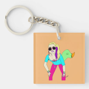 Porte-clefs 80s foxy fille