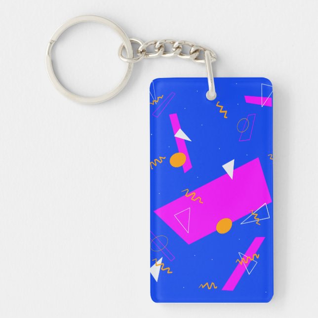 Porte-clefs 80s Neon Retro Porte - clé (Devant)