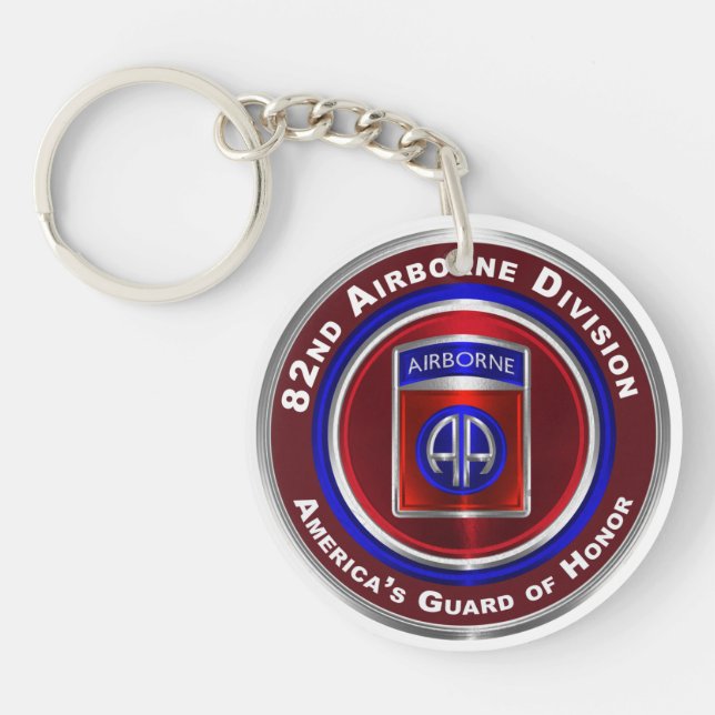 Porte-clefs 82e division aéroportée Garde d’honneur de l’Améri (Devant)