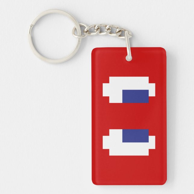Porte-clefs 8 bits Pixel Manga Eyes (Devant)