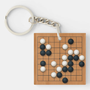 Porte-clefs 9x9 Go Board avec Pierres personnalisées