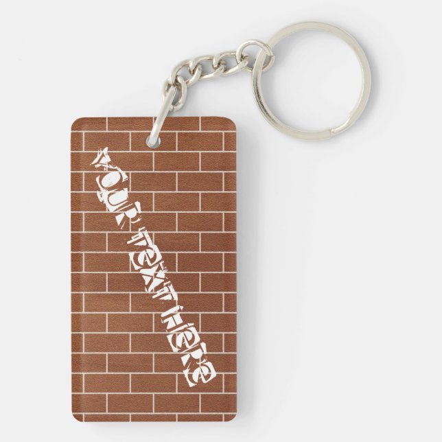 Porte-clefs A Brick Wall Keychain (Dos)