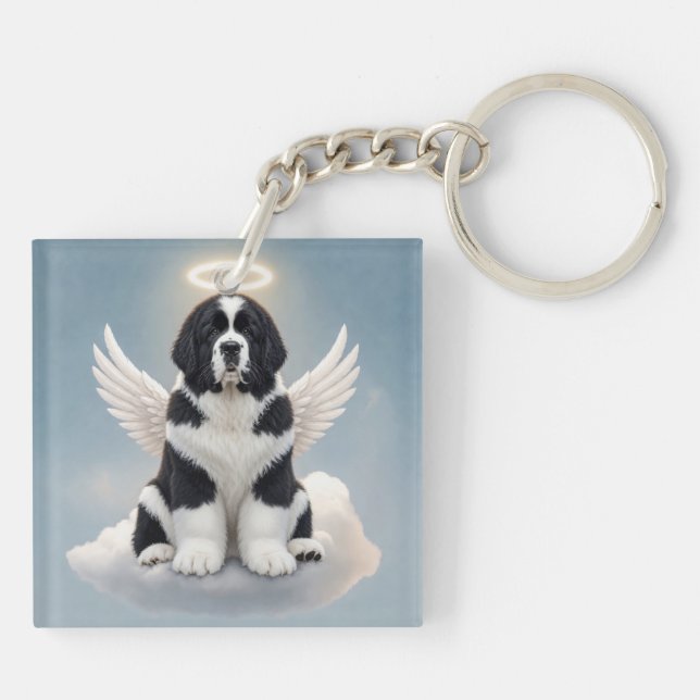 Porte-clefs À jamais dans nos cœurs (Landseer) (Dos)