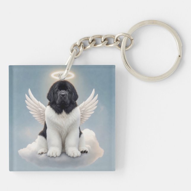 Porte-clefs À jamais dans nos cœurs (Landseer2) (Dos)