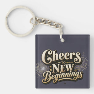 Porte-clefs À la nouvelle année – Célébration de la nouvelle a