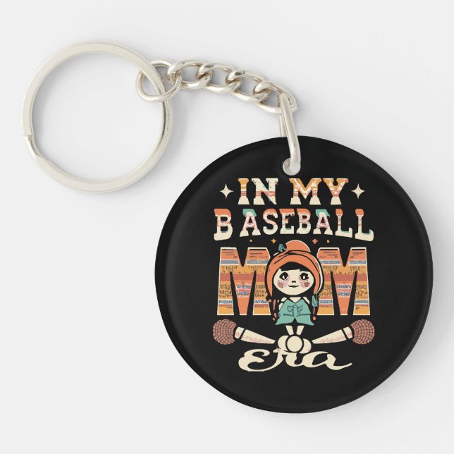 Porte-clefs À l'ère de ma mère de baseball (Devant)