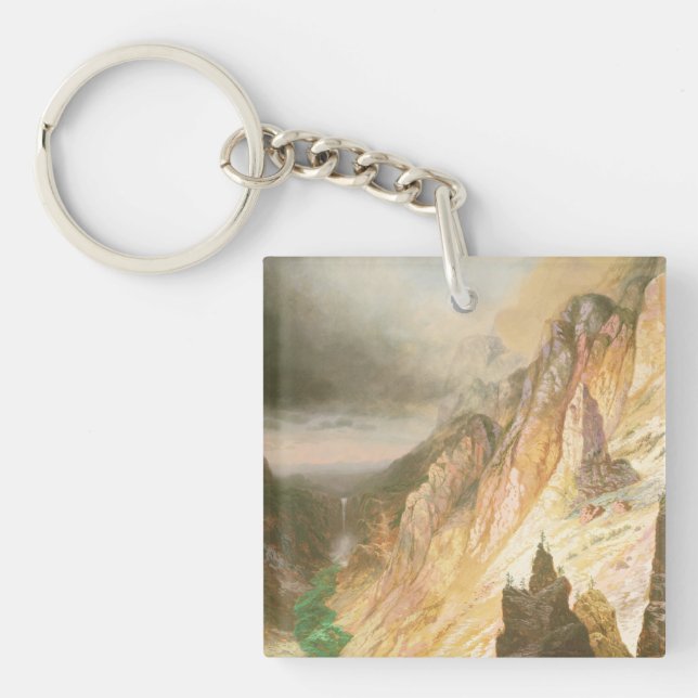 Porte-clefs Abaissez les automnes, canyon grand du Yellowstone (Devant)