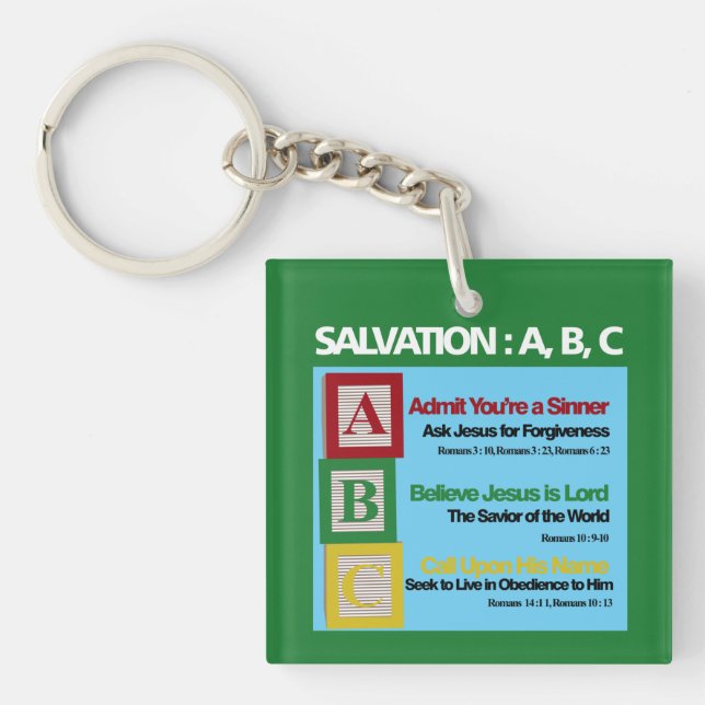 Porte-clefs ABC du salut (Devant)