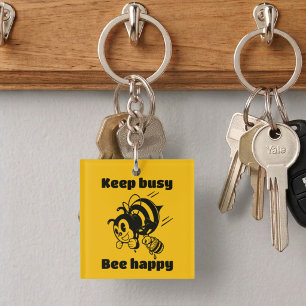 Porte-clefs Abeille drôle Garder l'abeille occupée Abeille heu