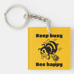 Porte-clefs Abeille drôle Garder l'abeille occupée Abeille heu