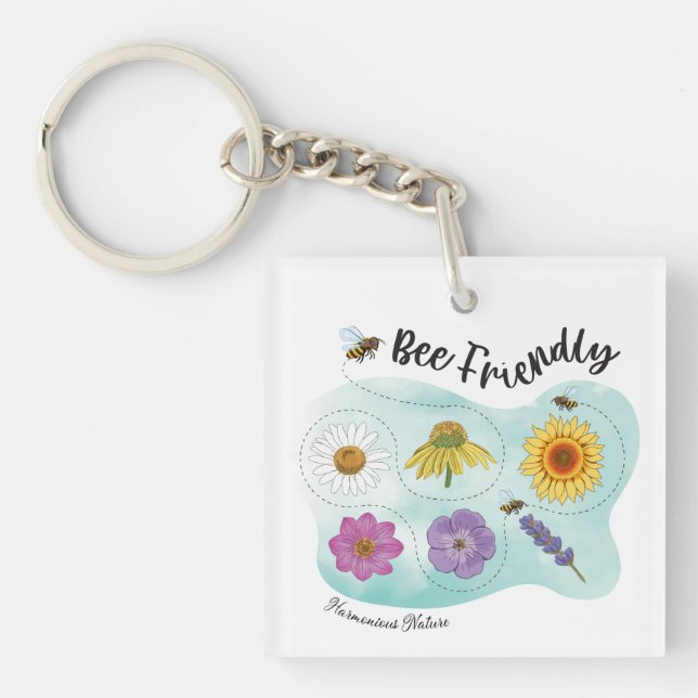 Porte-clefs Abeille - Harmonieux Nature (Devant)