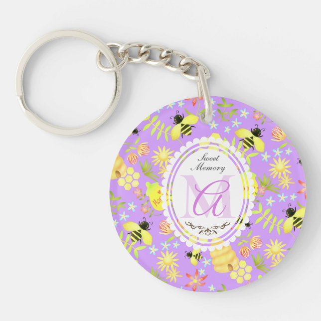 Porte-clefs Abeille Pourpre (Devant)