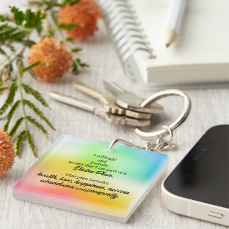 Porte-clefs Abondance et prospérité Plan divin Affirmation